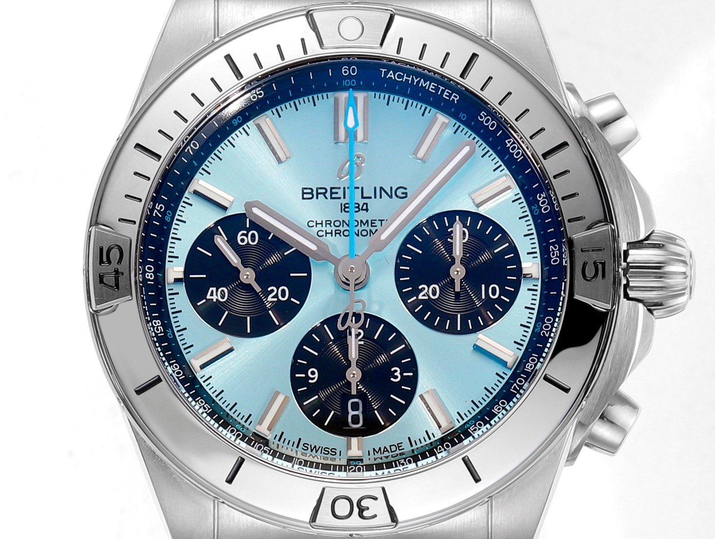 Replica Breitling Chronomat Men Automatic Ice Blue PB0134101C1S1 - Image 2