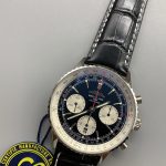 Replica Breitling Navitimer Men Alligator Black 43 mm AB0138211B1P1 - Thumbnail Image 10