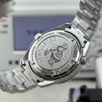 Steel bracelet with the diver extension folded into the clasp, superclone Omega Planet Ocean