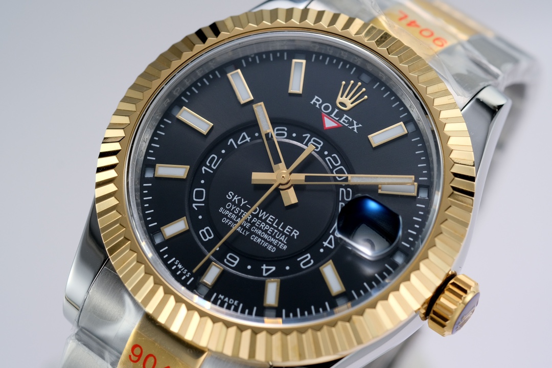 Super Clone Rolex Sky-Dweller 326933 42mm Bright Black Dial - Image 2