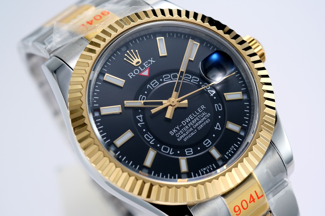 Super Clone Rolex Sky-Dweller 326933 42mm Bright Black Dial - Image 4
