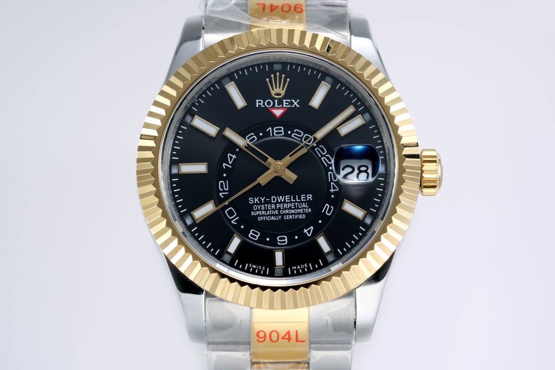 Super Clone Rolex Sky-Dweller 326933 42mm Bright Black Dial - Image 8