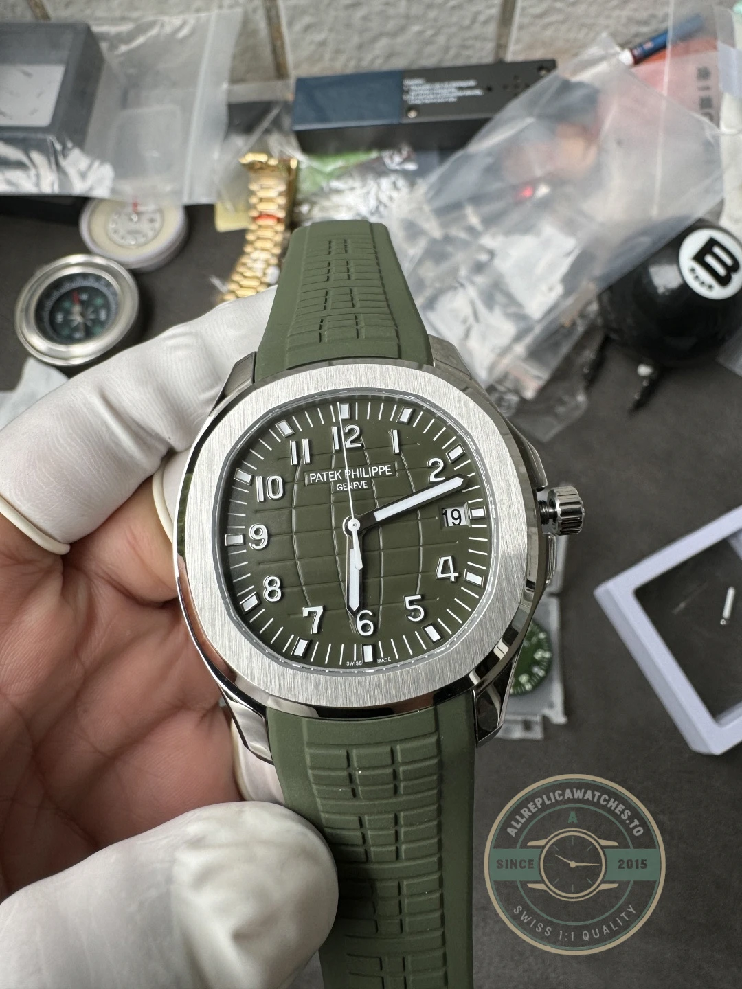 Super Clone Aquanaut 5168G-010 Patek Philippe 42.2 mm, White gold