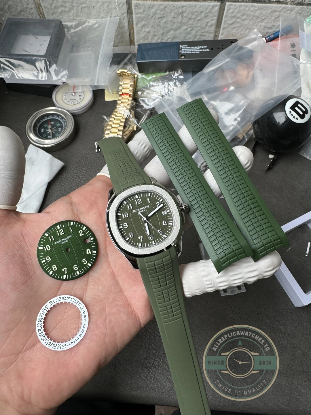 Super Clone Aquanaut 5168G-010 Patek Philippe 42.2 mm, White gold