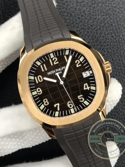 Replica Aquanaut 5167R-001 Date, Sweep seconds 40.8 mm, Rose gold