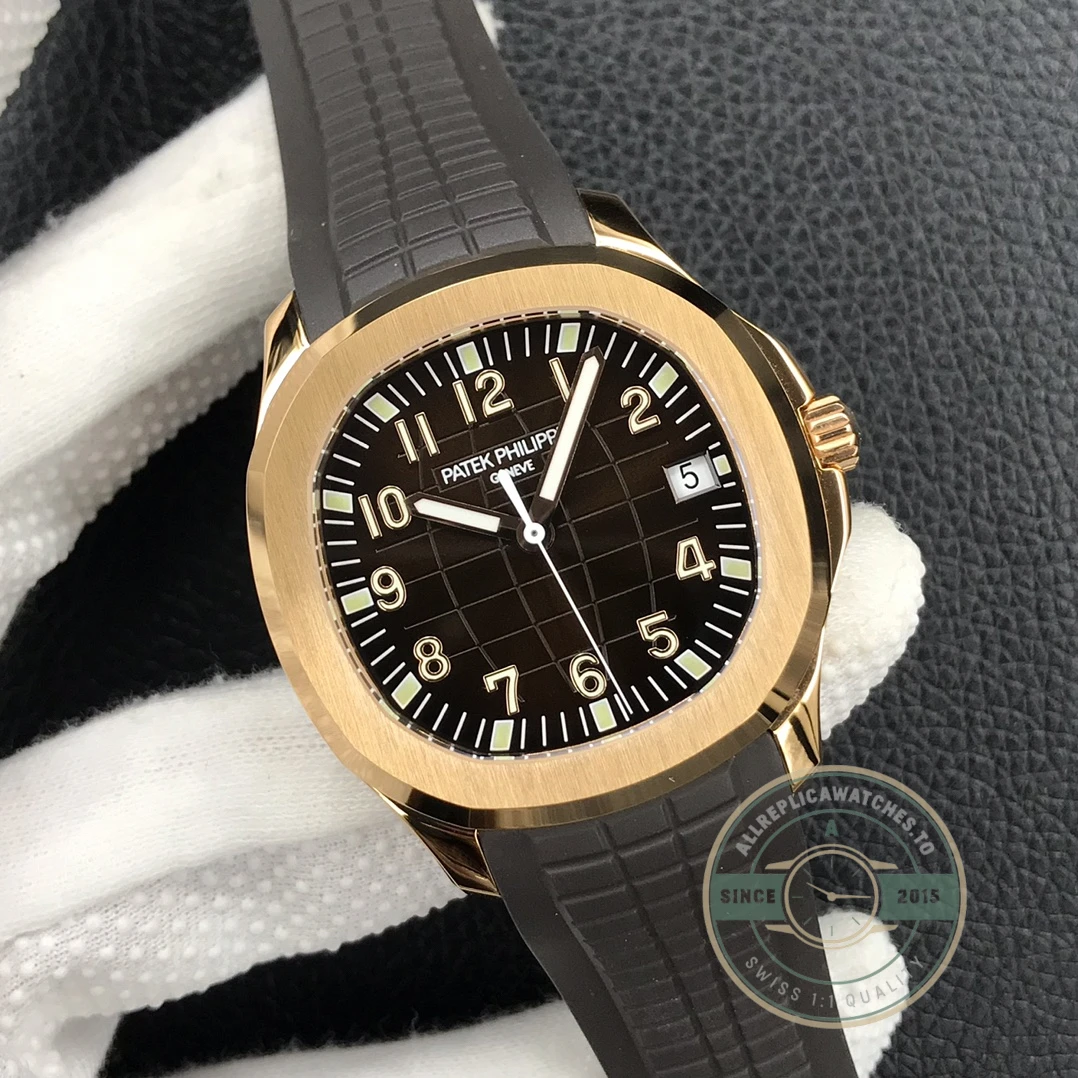 Replica Aquanaut 5167R-001 Date, Sweep seconds 40.8 mm, Rose gold
