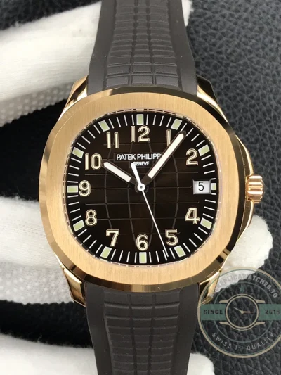 Replica Aquanaut 5167R-001 Date, Sweep seconds 40.8 mm, Rose gold