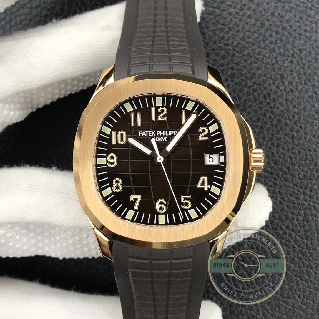 Replica Aquanaut 5167R-001 Date, Sweep seconds 40.8 mm, Rose gold