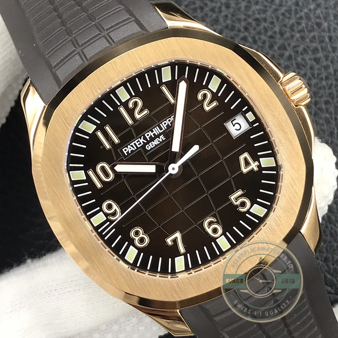 Replica Aquanaut 5167R-001 Date, Sweep seconds 40.8 mm, Rose gold