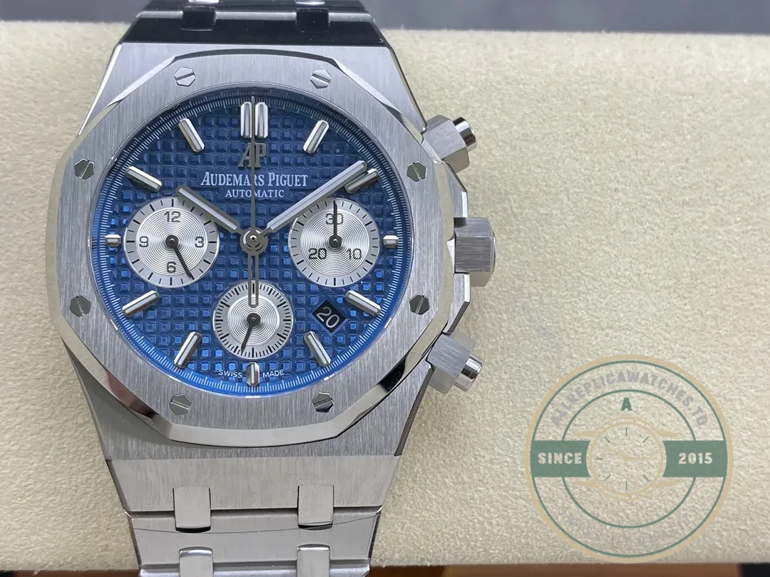 Replica Audemars Piguet Royal Oak Blue, 41 mm Ref. 26331ST.OO.1220ST.01 - Top-Tier Swiss Replica Watch