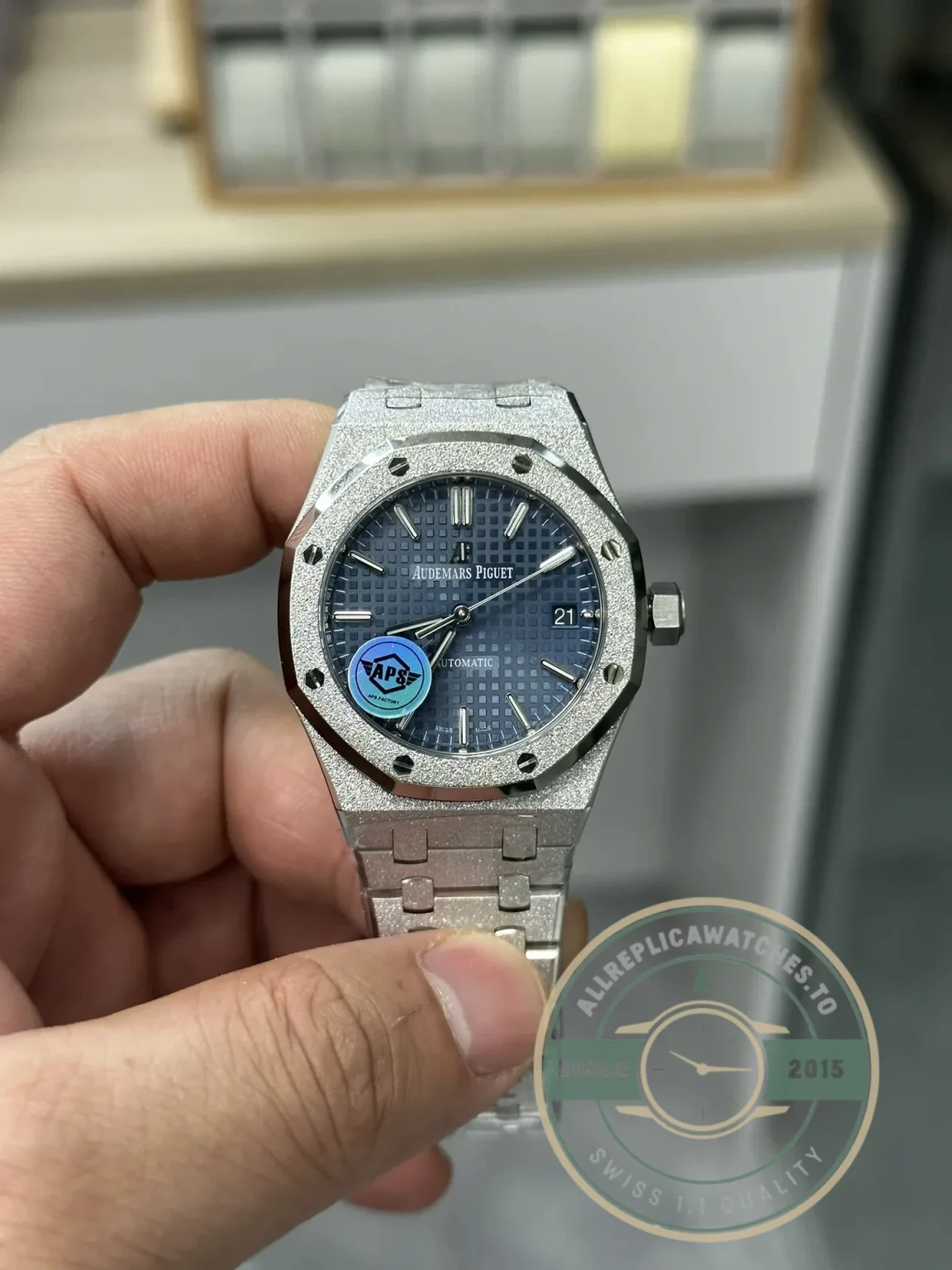 Superclone Audemars Piguet Royal Oak Blue Dial 15410BC.GG.1224BC.01 37mm - Affordable Super Clone Watch