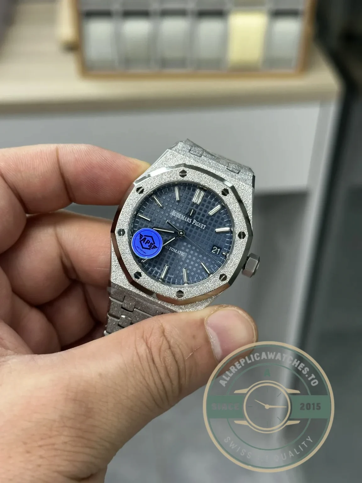 Superclone Audemars Piguet Royal Oak Blue Dial 15410BC.GG.1224BC.01 37mm - Luxury Replica Watch