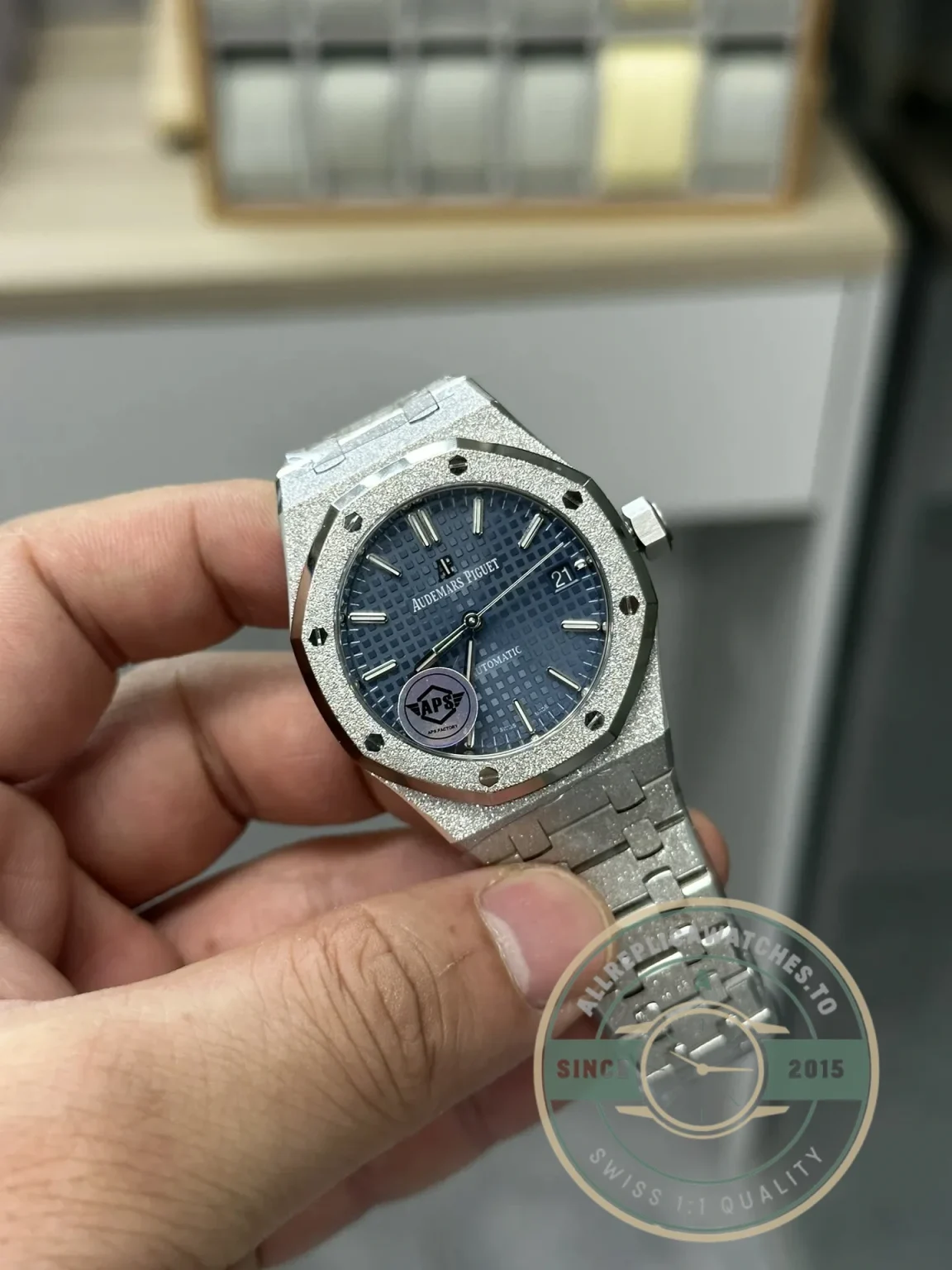 Superclone Audemars Piguet Royal Oak Blue Dial 15410BC.GG.1224BC.01 37mm - Affordable Super Clone Watch