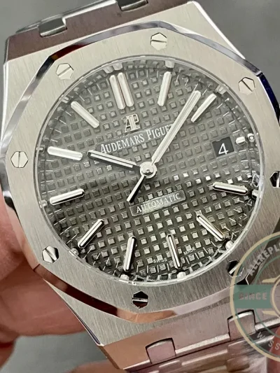 Superclone Audemars Piguet Royal Oak Grey Dial 15450ST 37mm - High-Grade Replica Watch