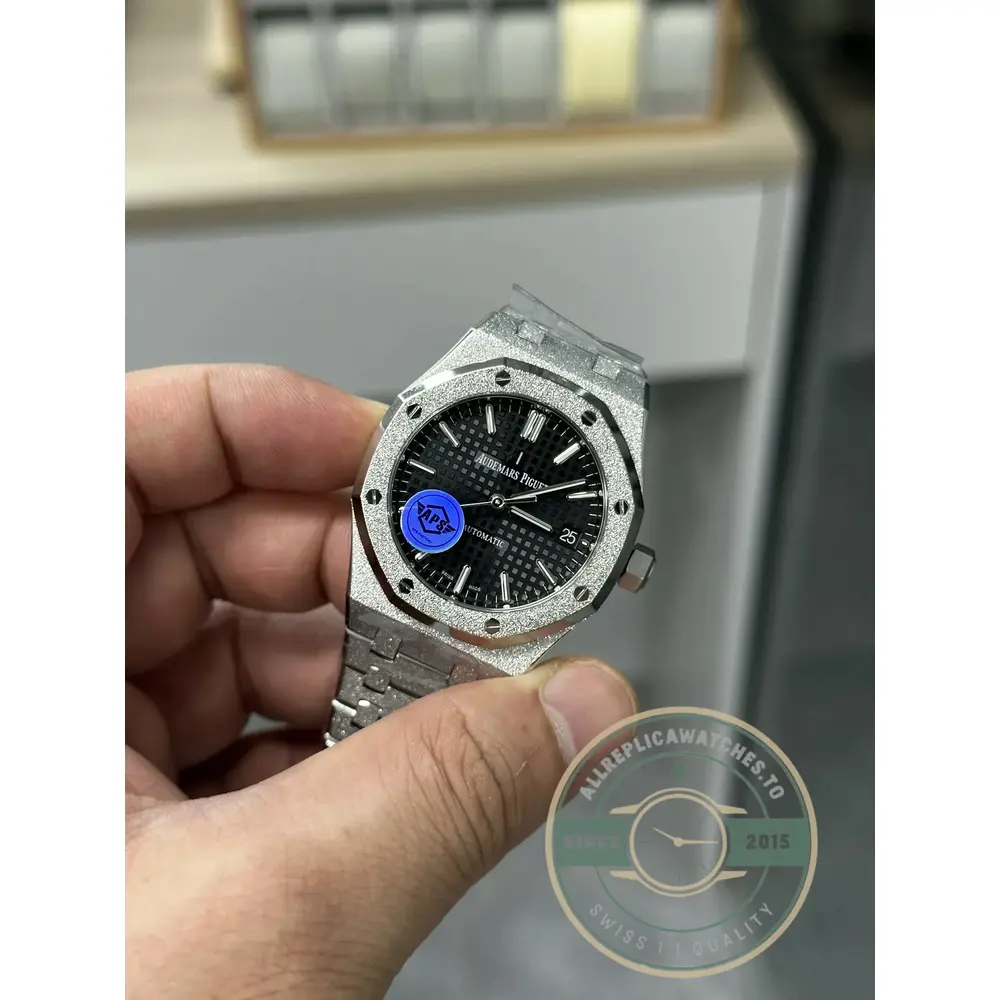 Superclone Audemars Piguet Royal Oak Black Dial 15454BC.GG.1259BC.03 37mm - Budget Luxury Replica Watch