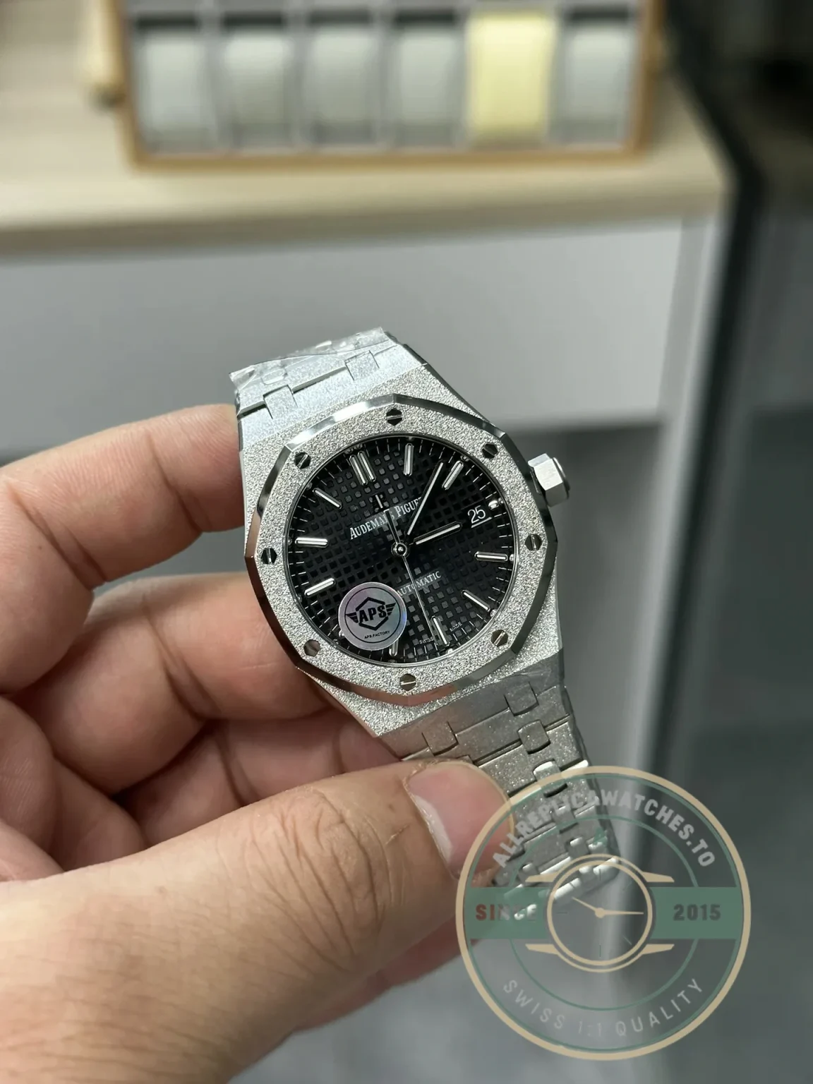 Superclone Audemars Piguet Royal Oak Black Dial 15454BC.GG.1259BC.03 37mm - Affordable Super Clone Watch