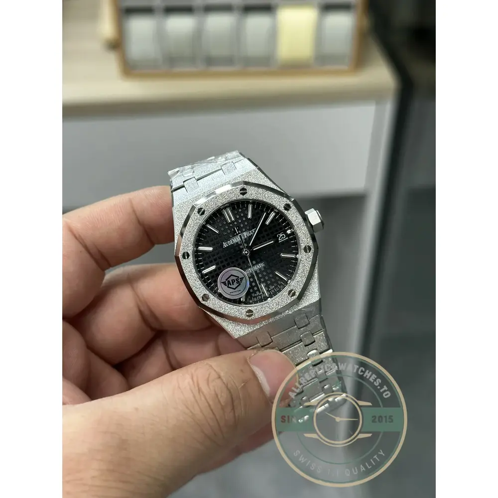 Superclone Audemars Piguet Royal Oak Black Dial 15454BC.GG.1259BC.03 37mm - Affordable Super Clone Watch