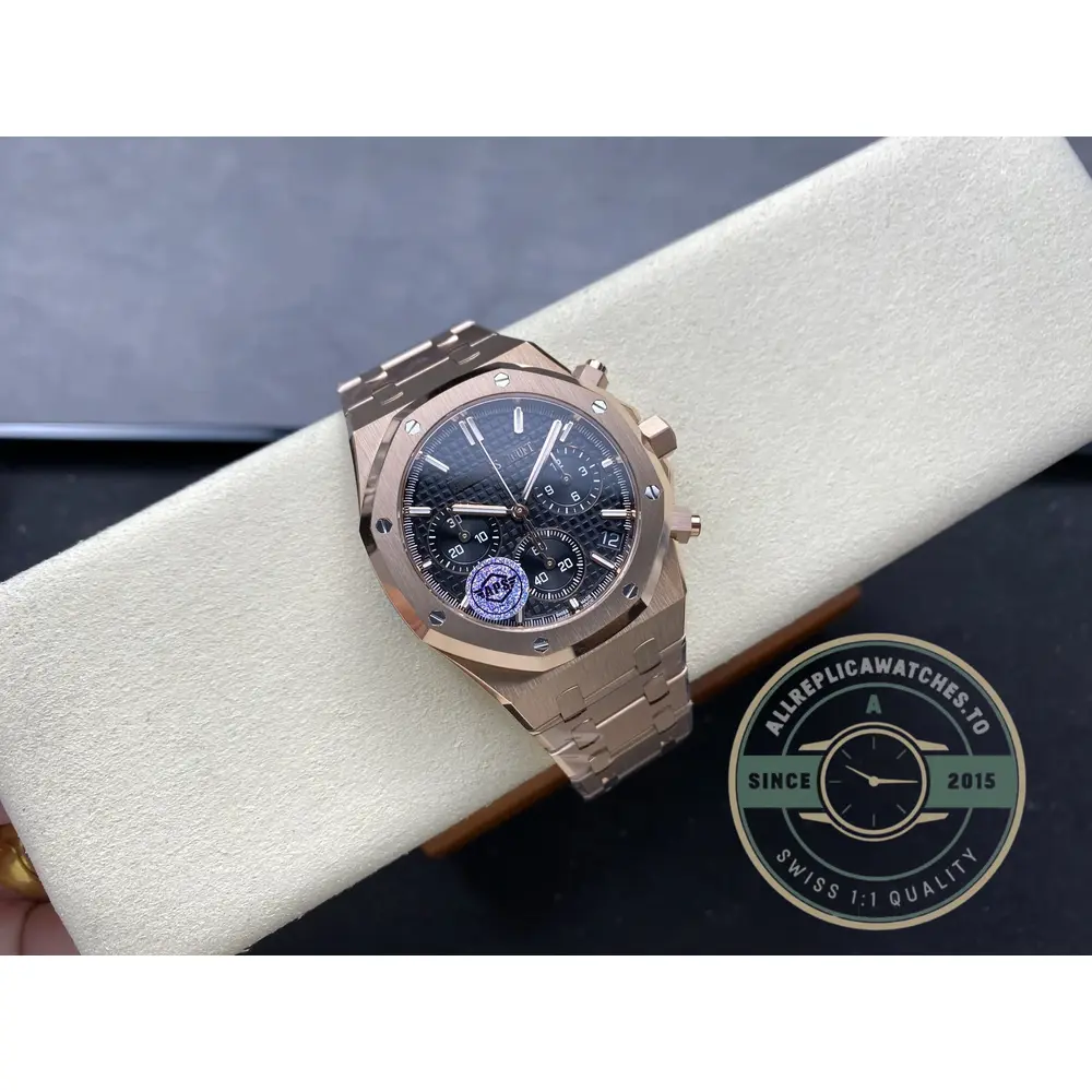 Replica Audemars Piguet Royal Oak Black Dial 26240OR.OO.1320OR.06 - Best Quality Replica Watch