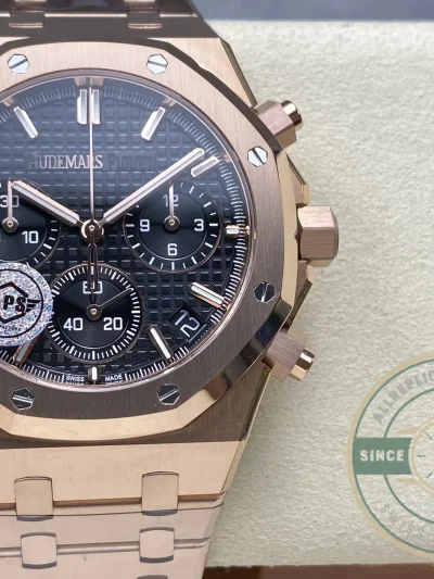 Replica Audemars Piguet Royal Oak Black Dial 26240OR.OO.1320OR.06 - Factory Super Clone Watch