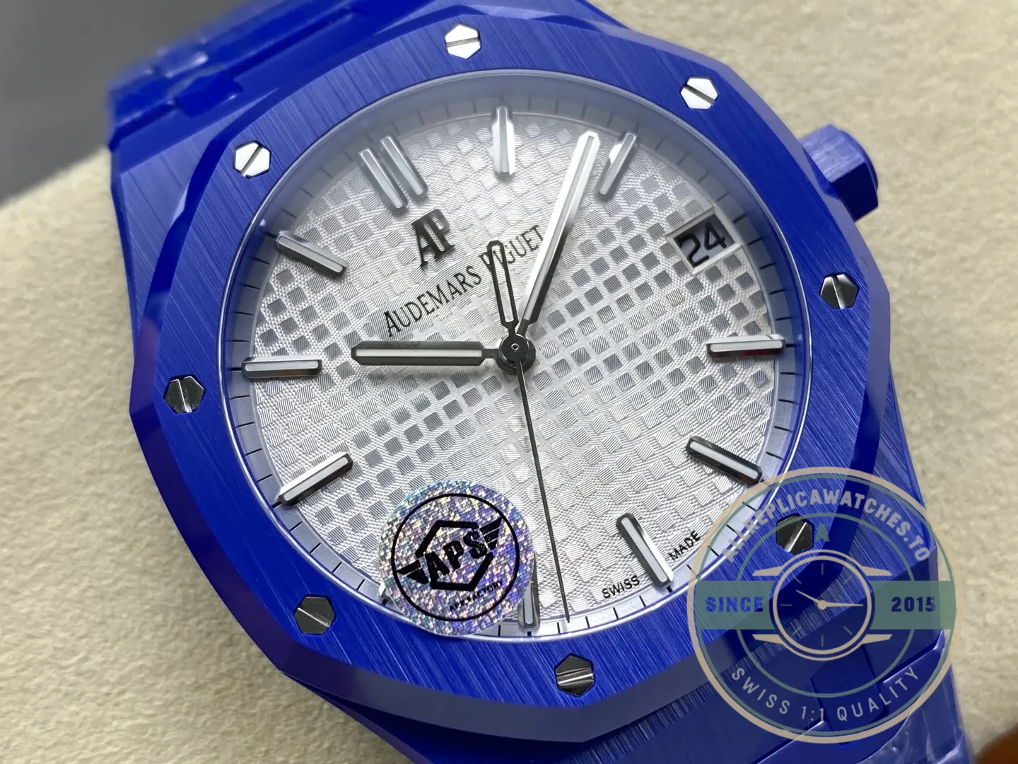 Superclone Audemars Piguet Royal Oak White Dial 15500 Ceramic - Swiss Movement Replica Watch