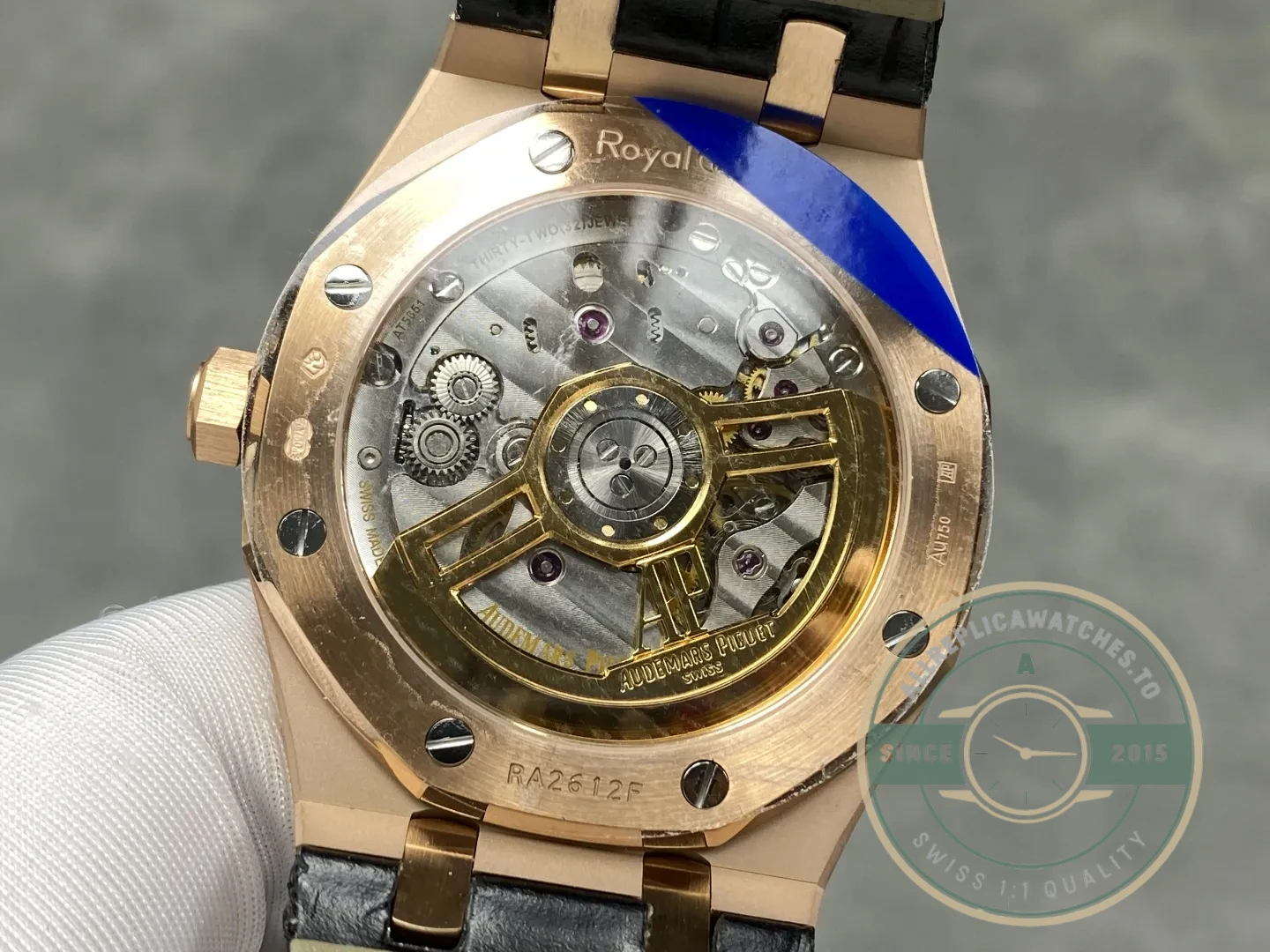 Replica Audemars Piguet Royal Oak Leather Strap 15500OR - High-Grade Replica Watch