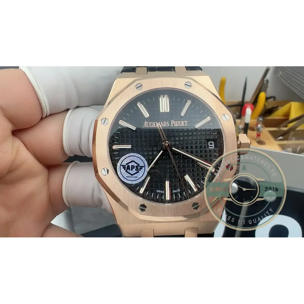 Superclone Audemars Piguet Royal Oak Black 15510OR.OO.D002CR.02 - Top-Tier Swiss Replica Watch