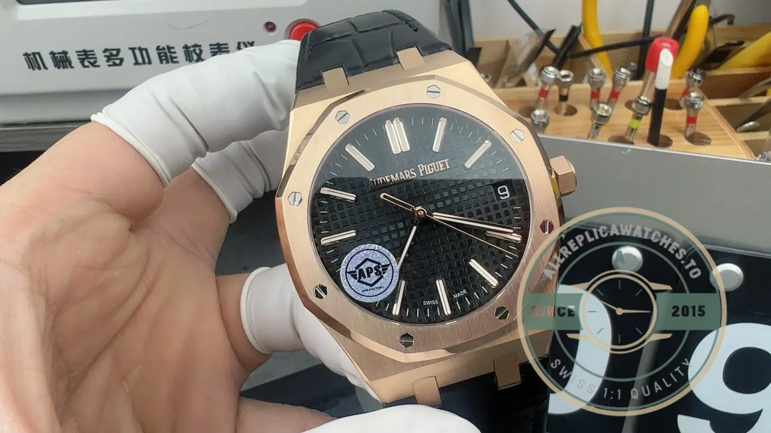 Superclone Audemars Piguet Royal Oak Black 15510OR.OO.D002CR.02 - Premium Super Clone Watch