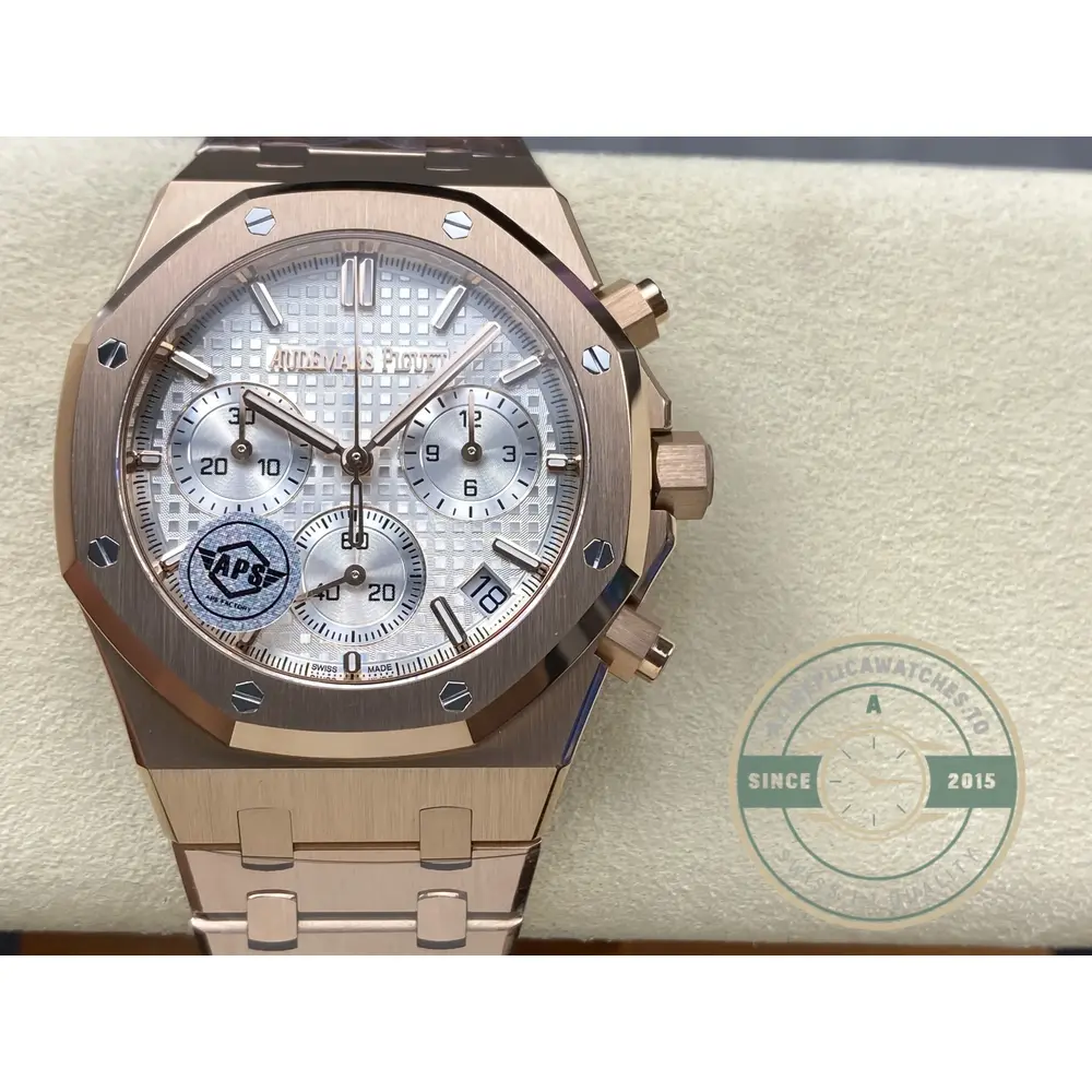 Replica Audemars Piguet Royal Oak White Dial 26240OR.OO.1320OR.07 - Luxury Replica Watch