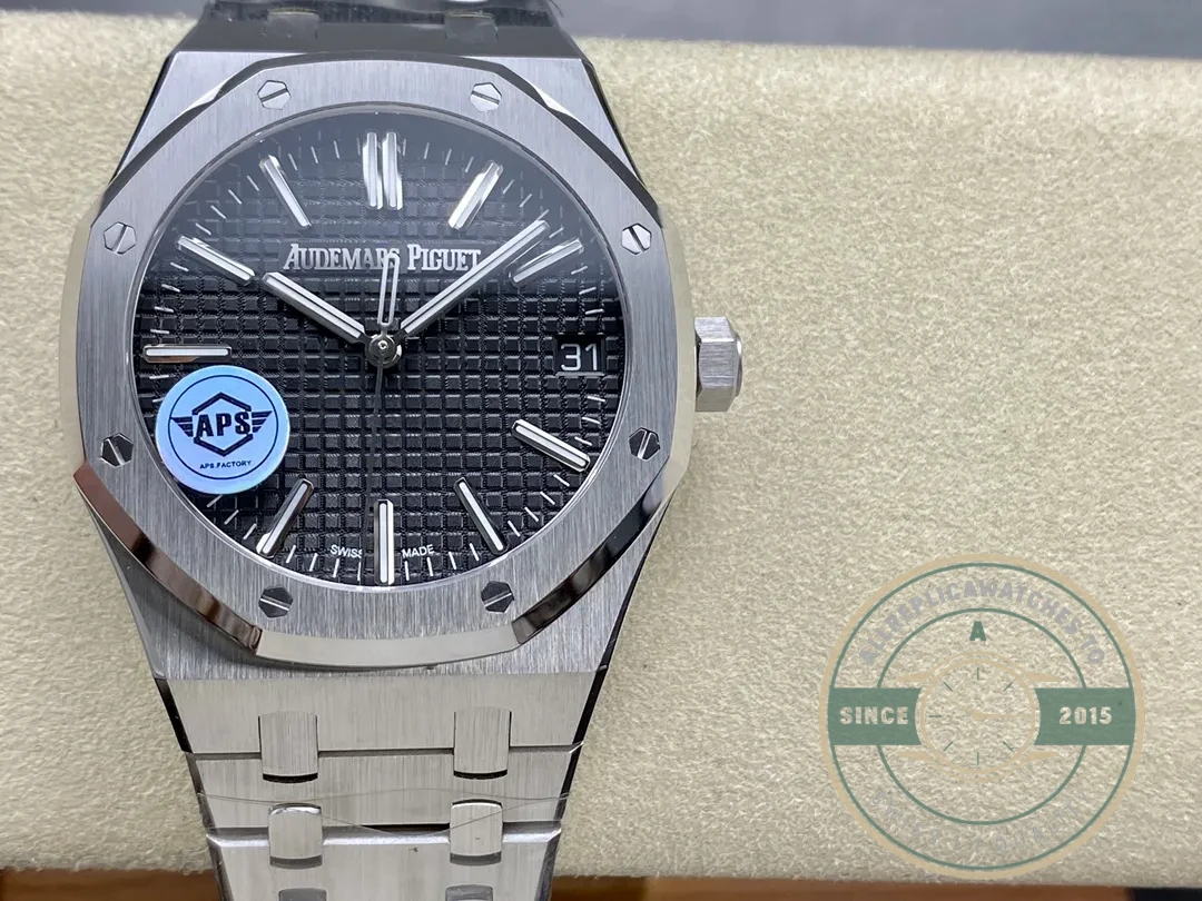 Superclone Audemars Piguet Royal Oak Black, 41 mm Ref. 15500ST.OO.1220ST.03 - High-Grade Replica Watch