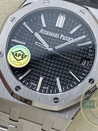 Superclone Audemars Piguet Royal Oak Black, 41 mm Ref. 15500ST.OO.1220ST.03 - 1:1 Swiss Replica Watch