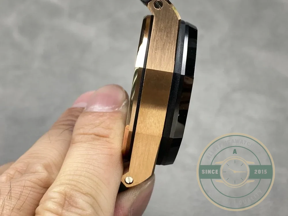 Replica Audemars Piguet Royal Oak Offshore Black Tapisserie Gold Dial 44mm 26401RO.OO.A002CA - Top-Tier Swiss Replica Watch
