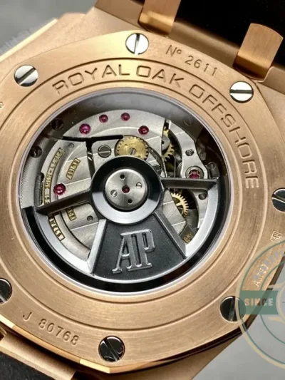 Replica Audemars Piguet Royal Oak Offshore Black Tapisserie Gold Dial 44mm 26401RO.OO.A002CA - Affordable Super Clone Watch