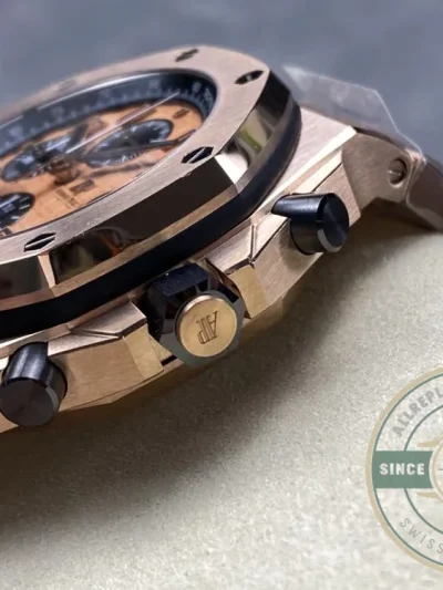 Replica Audemars Piguet Royal Oak Offshore Brown Golden Dial 44mm 26401RO.OO.002CA - Luxury Replica Watch