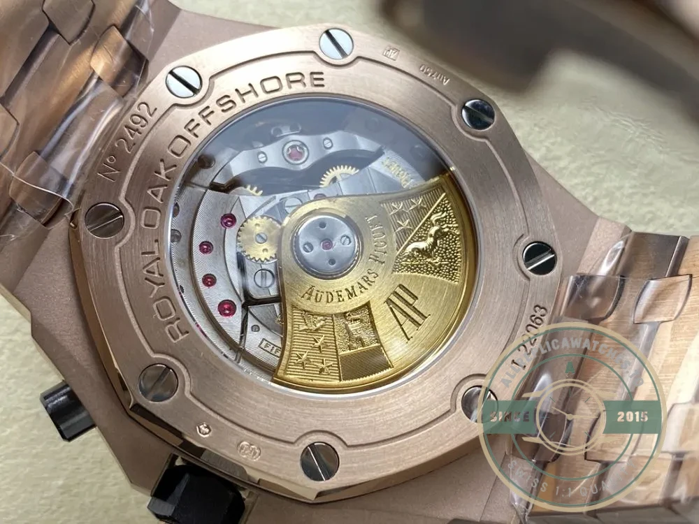 Replica Audemars Piguet Royal Oak Offshore Brown Golden Dial 44mm 26401RO.OO.002CA - Best Quality Replica Watch