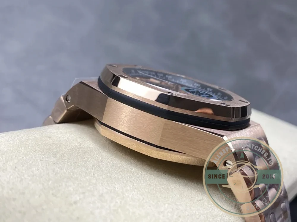 Replica Audemars Piguet Royal Oak Offshore Brown Golden Dial 44mm 26401RO.OO.002CA - Affordable Luxury Replica Timepiece