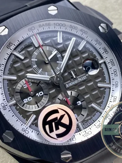 Replica Audemars Piguet Royal Oak Offshore Dark Grey Silver Dial 44mm 26405CE.OO.A002CA.01 - Affordable Super Clone Watch