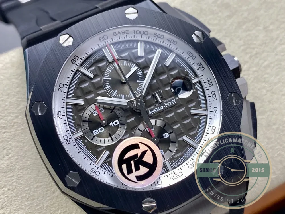 Replica Audemars Piguet Royal Oak Offshore Dark Grey Silver Dial 44mm 26405CE.OO.A002CA.01 - Affordable Super Clone Watch