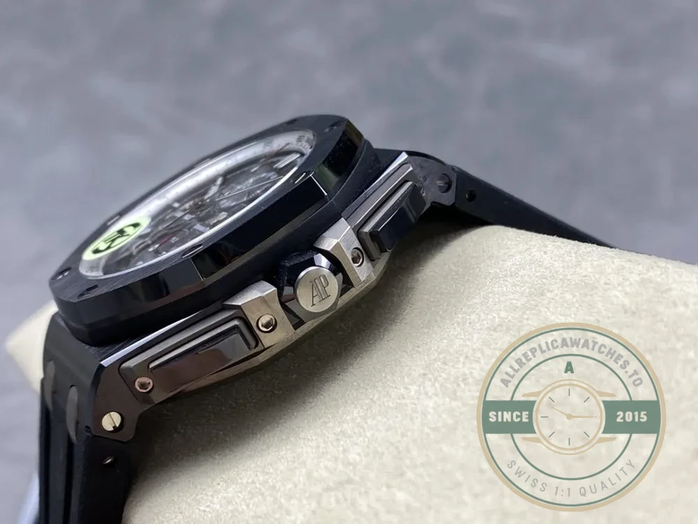 Replica Audemars Piguet Royal Oak Offshore Dark Grey Silver Dial 44mm 26405CE.OO.A002CA.01 - Factory Super Clone Watch