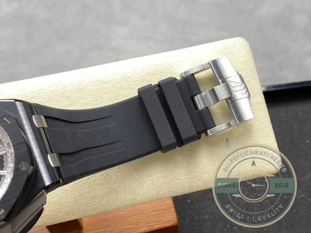 Replica Audemars Piguet Royal Oak Offshore Dark Grey Silver Dial 44mm 26405CE.OO.A002CA.01 - Swiss Movement Replica Watch