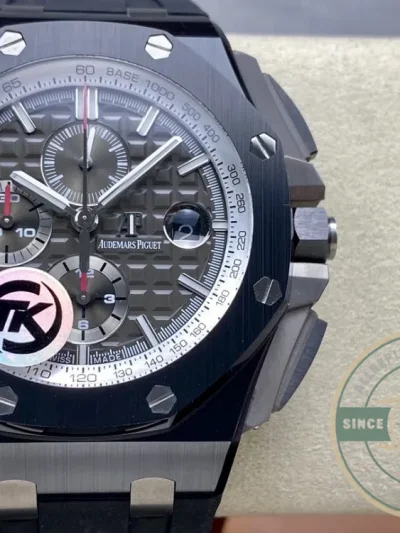 Replica Audemars Piguet Royal Oak Offshore Dark Grey Silver Dial 44mm 26405CE.OO.A002CA.01 - Swiss-Made Clone Watch