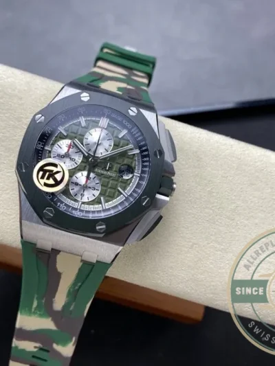 Replica Audemars Piguet Royal Oak Offshore Green Dial 44mm 26400SO - 1:1 Swiss Replica Watch