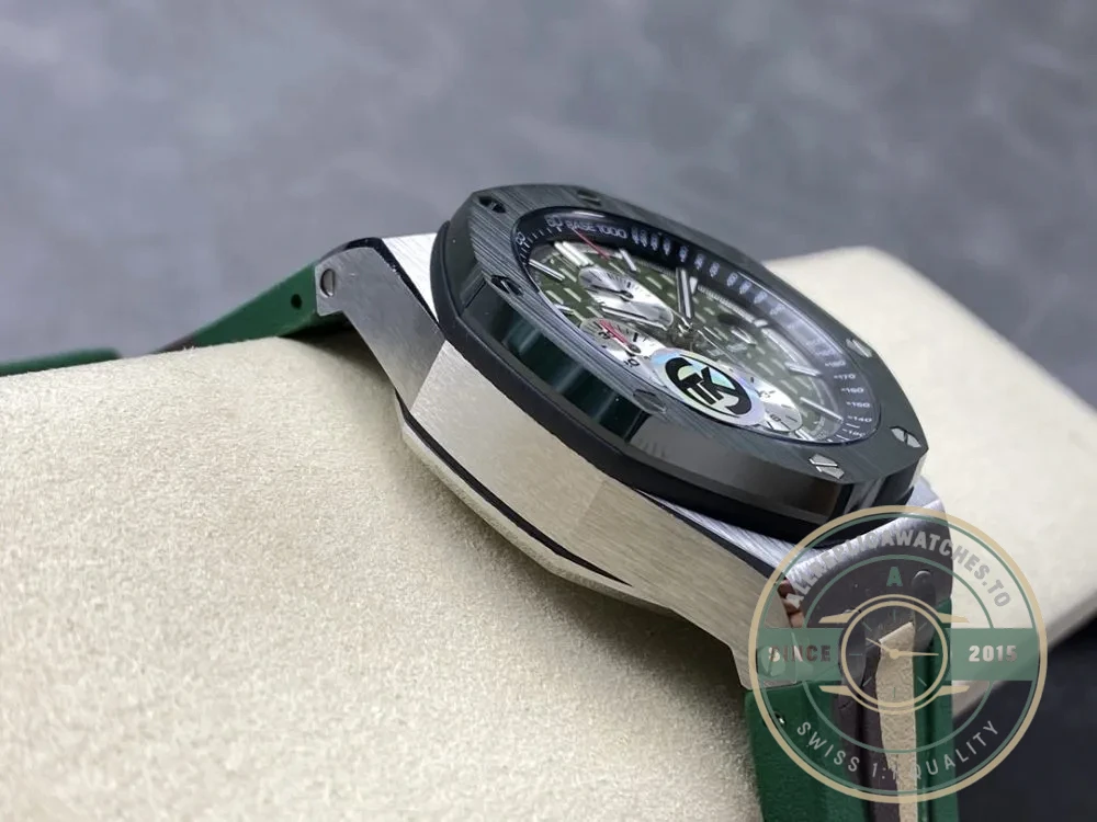 Replica Audemars Piguet Royal Oak Offshore Green Dial 44mm 26400SO - Factory Super Clone Watch