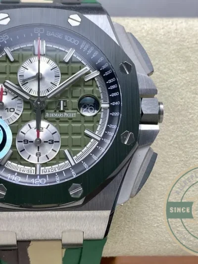 Replica Audemars Piguet Royal Oak Offshore Green Dial 44mm 26400SO - Premium Super Clone Watch