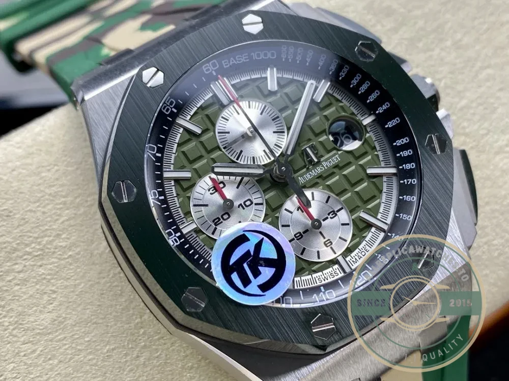Replica Audemars Piguet Royal Oak Offshore Green Dial 44mm 26400SO - Swiss Movement Replica Watch