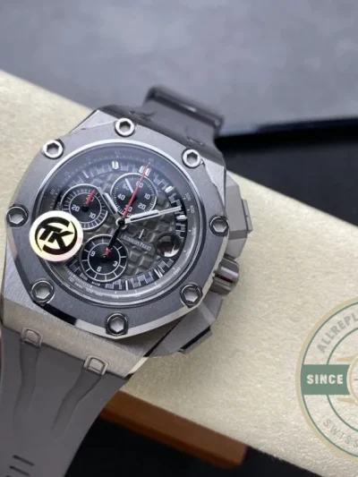 Replica Audemars Piguet Royal Oak Offshore Grey Black Dial 44mm 26568IM.OO.A004CA - Swiss Movement Replica Watch