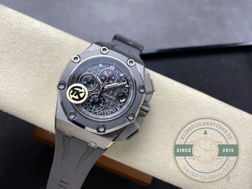 Replica Audemars Piguet Royal Oak Offshore Grey Black Dial 44mm 26568IM.OO.A004CA - Swiss Movement Replica Watch