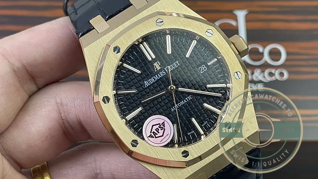 Replica Audemars Piguet Royal Oak Black, 41 mm Ref. 15400OR.OO.D002CR.01 - Affordable Luxury Replica Timepiece