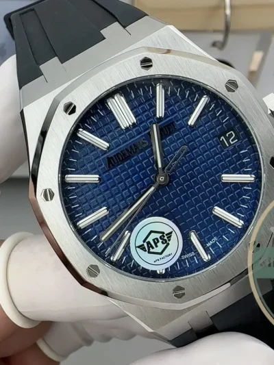 Superclone Audemars Piguet Royal Oak Blue Dial, Rubber 15500ST.OO.1220ST.04 41mm - Budget Luxury Replica Watch
