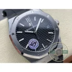 Replica Audemars Piguet Royal Oak Black Dial, Rubber 15500ST.OO.1220ST.03 41mm - Affordable Luxury Replica Timepiece