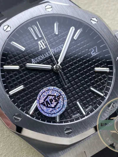 Replica Audemars Piguet Royal Oak Black Dial, Rubber 15500ST.OO.1220ST.03 41mm - Affordable Luxury Replica Timepiece